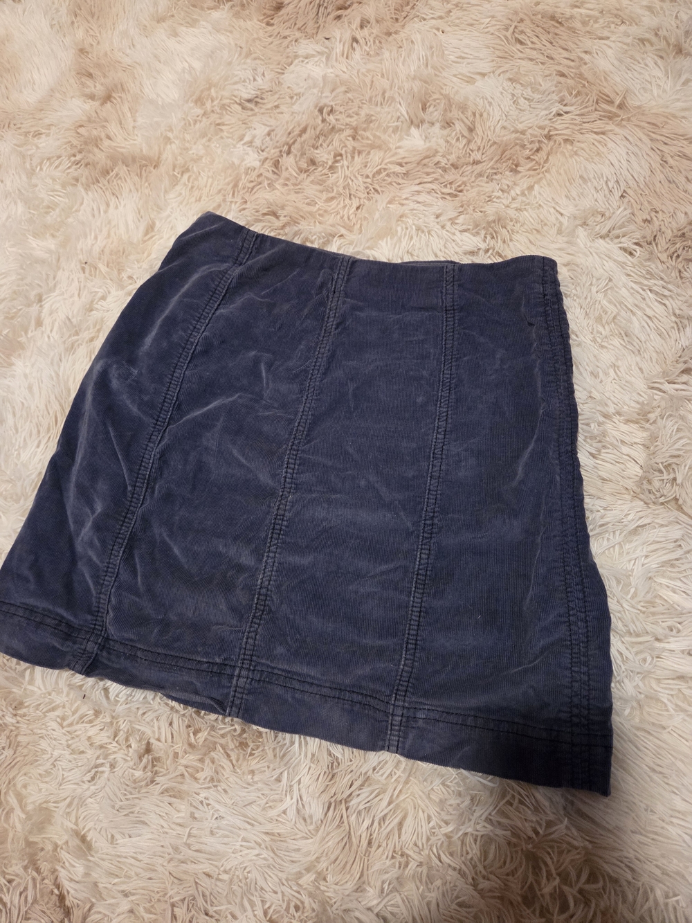 Free People Navy Panel Mini Skirt